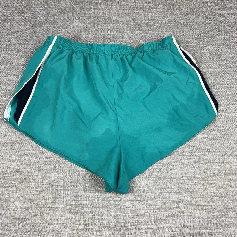 Nike Dri-Fit Running Shorts Mens Large Green Lined 4 Inseam Athletic 320839-384